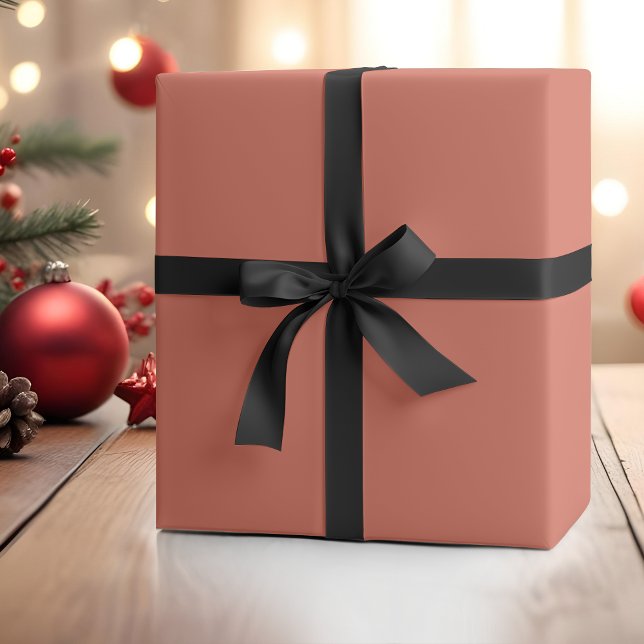 Terracotta Solid Color | Classic | Elegant Wrapping Paper (Creator Uploaded)