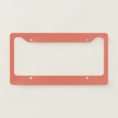 Terracotta Solid Color License Plate Frame