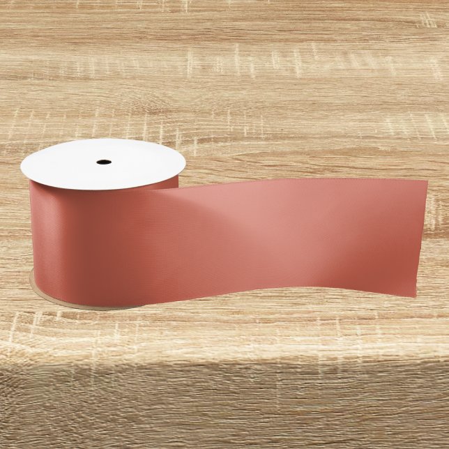 Terracotta Solid Color Satin Ribbon (Creator Uploaded)