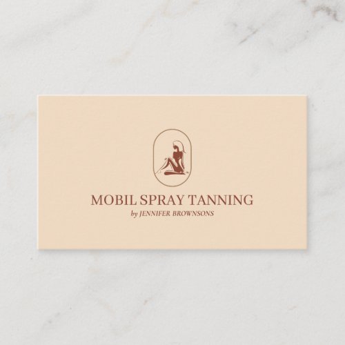 Terracotta Spray Tanning Beauty Body Skincare Business Card