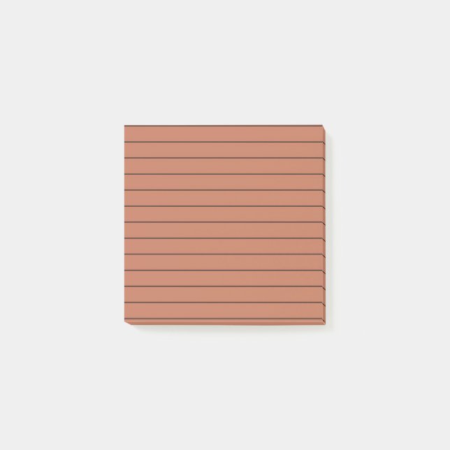 Terracotta Stylish Stationery Post-it Notes (Front)