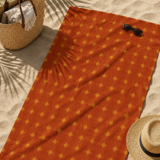 Terracotta Sunset Beach Towel