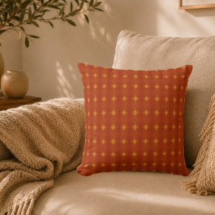 Terracotta Sunset Throw Pillow