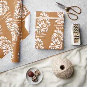 Terracotta talavera Mexican fiesta personalized Wrapping Paper