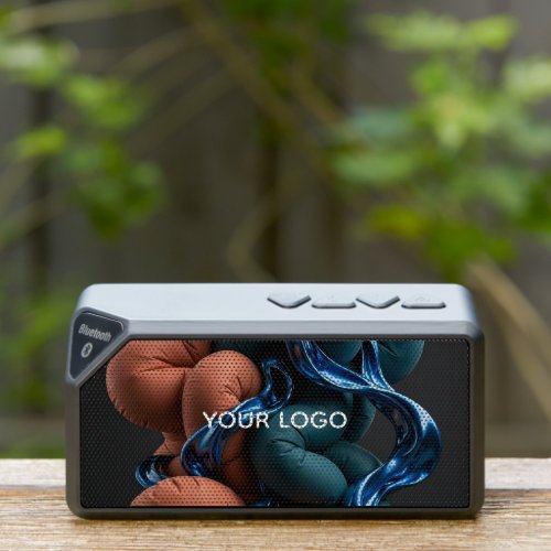 Terracotta Teal Flow - Colorful Vertical 3D  Bluetooth Speaker