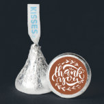 Terracotta Thank You Hand Lettering Wreath Wedding Hershey®'s Kisses®<br><div class="desc">Add these fun and sweet thank you Hershey kisses wedding favors to your event's gift basket. It features a hand-lettered thank you quote with foliage accents on a terracotta background. These Hershey kisses will be perfect for weddings,  bridal showers,  baby showers,  birthdays and so much more.</div>