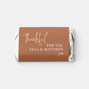 Terracotta Thankful For You Thanksgiving Hershey's Miniatures