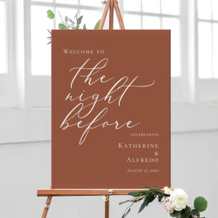 Terracotta The Night Before Rehearsal welcome Poster