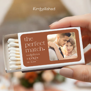 Terracotta The Perfect Match Matchbox Favors