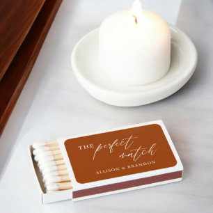 Terracotta The Perfect Match Rust Wedding Matches