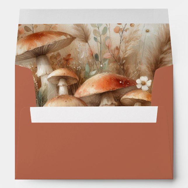 Terracotta Toadstool Woodland Magic Envelope (Back (Bottom))