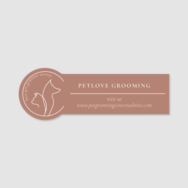 Terracotta Veterinarian Pet Cute Dog Cat Name Tag