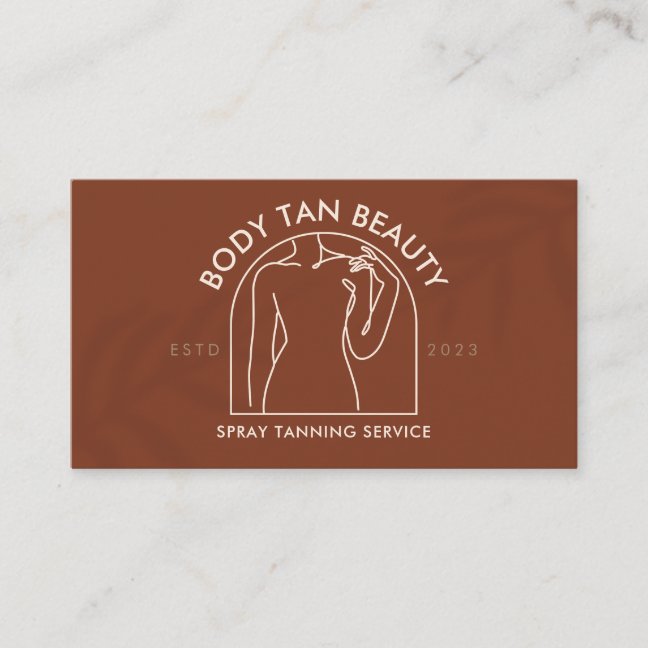 Terracotta Waist Body Sculpting Fitness Lingerie Business Card