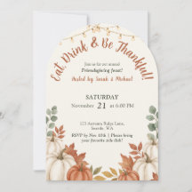 Terracotta Warm Autumn Harvest Friendsgiving