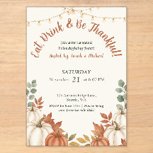 Terracotta Warm Autumn Harvest Friendsgiving
