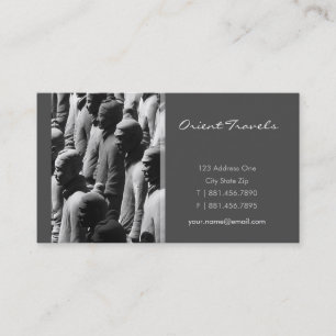 Terracotta Warriors Xian China Photography Photo Business Card