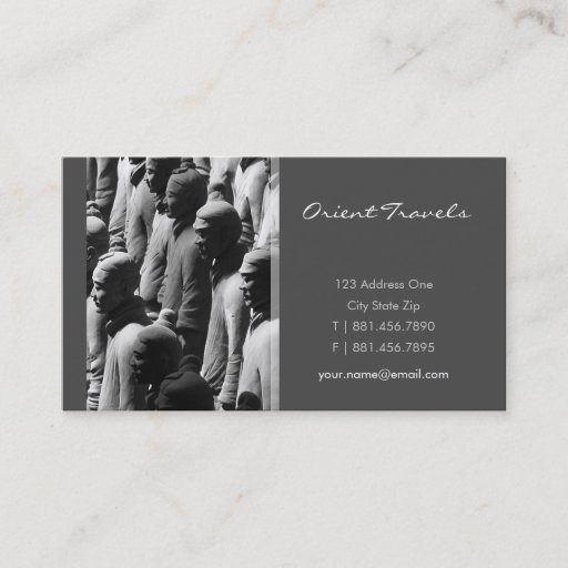 Customizable Terracotta Warriors Xian China Photography Photo Business Cards