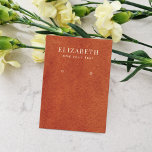 Terracotta Watercolor Texture Earring Display Card at Zazzle