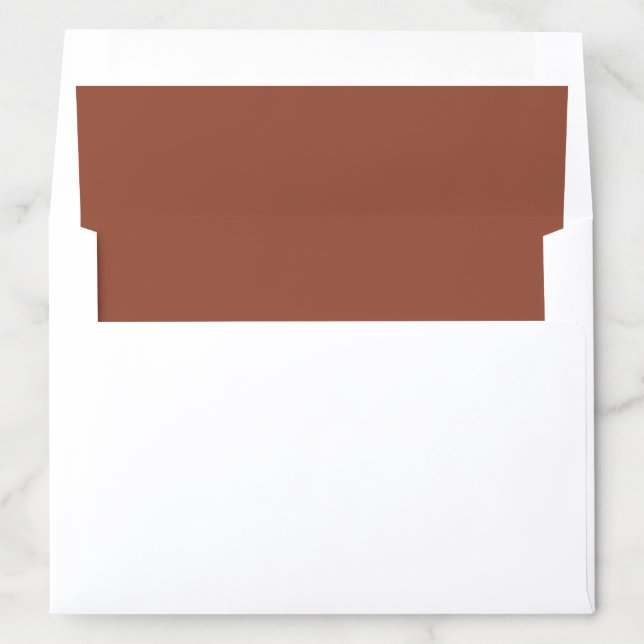 Terracotta Wedding Envelope Liner (In Envelope)