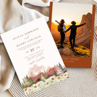 Terracotta Wedding Mountain Wildflower Photo