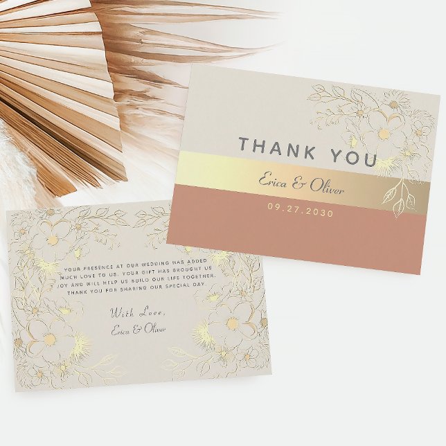 Terracotta Wedding Thank You Card (Creator Uploaded)