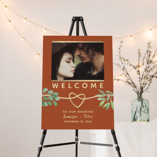 Terracotta Wedding Welcome Sign