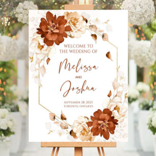 TERRACOTTA WEDDING Welcome Sign, Boho Wedding Sign