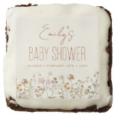 Terracotta Wildflower Boho Baby Shower In Bloom Brownie (Front)