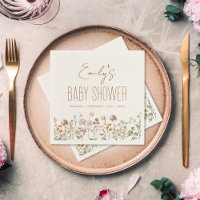 Terracotta Wildflower Boho Baby Shower In Bloom