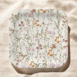 Terracotta Wildflower Boho Wedding In Bloom Garden Paper Plates<br><div class="desc">Celebrate your boho wedding with our Wildflower Boho Wedding In Bloom Garden Paper Plates. Adorned with a charming wildflower design, these plates bring a touch of natural beauty to your reception. The "In Bloom" theme infuses a sense of romance and free-spirited elegance into every detail. Delicate wildflowers grace the plates,...</div>