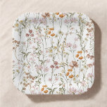 Terracotta Wildflower Boho Wedding In Bloom Garden Paper Plates<br><div class="desc">Celebrate your boho wedding with our Wildflower Boho Wedding In Bloom Garden Paper Plates. Adorned with a charming wildflower design, these plates bring a touch of natural beauty to your reception. The "In Bloom" theme infuses a sense of romance and free-spirited elegance into every detail. Delicate wildflowers grace the plates,...</div>
