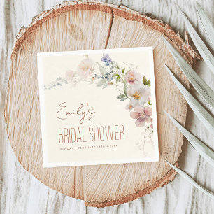 Terracotta Wildflower Bridal Shower Garden Boho Napkins