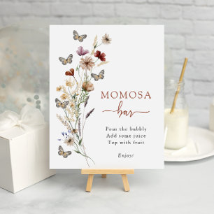 Terracotta Wildflower Momosa Bar Poster