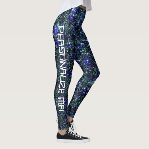 Terraform Garden Green Galaxy Glitter CUSTOM  Leggings