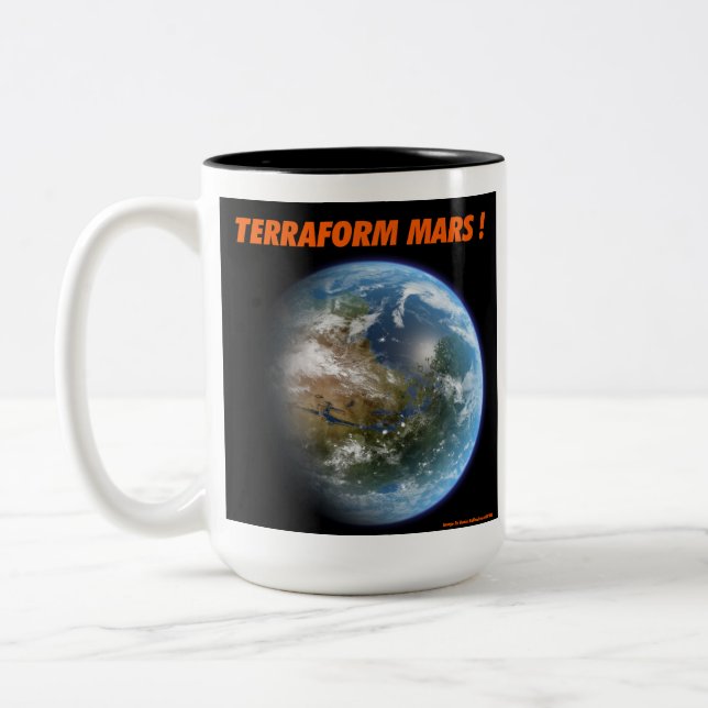 Terraform Mars Two-Tone Coffee Mug (Left)