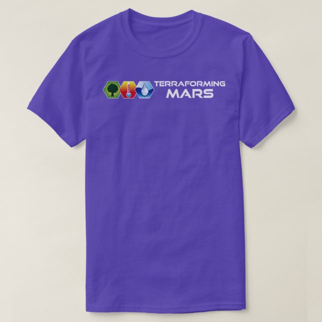 Terraforming Mars Color Icons T-Shirt (Design Front)