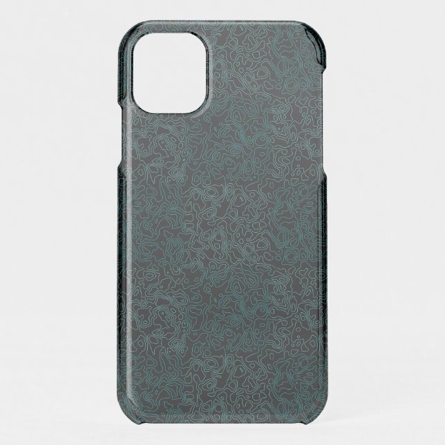 Terrain pattern green 01b Two-Tone Uncommon iPhone Case (Back)
