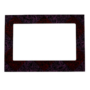 Terrain Pattern Red 01x4B Black BG Magnetic Frame