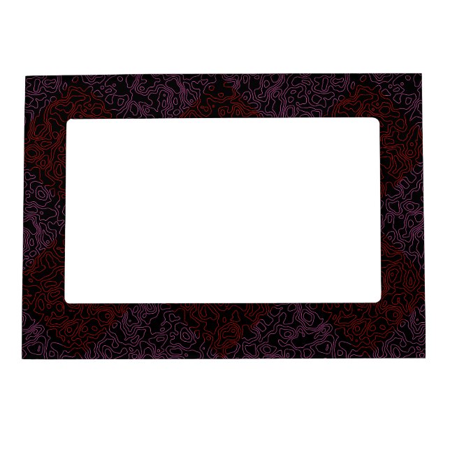 Terrain Pattern Red 01x4B Black BG Magnetic Frame (Front)