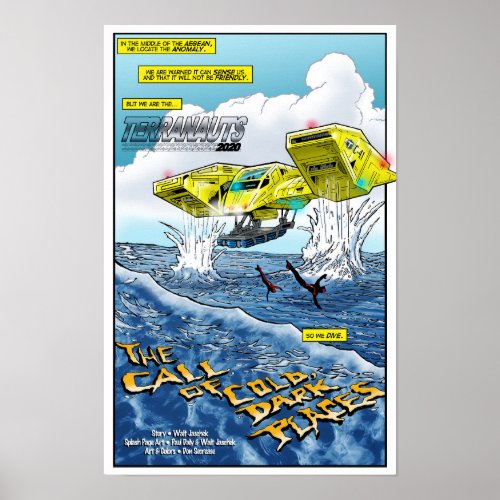 Terranauts 2020  Splash Page  Comic Art Poster