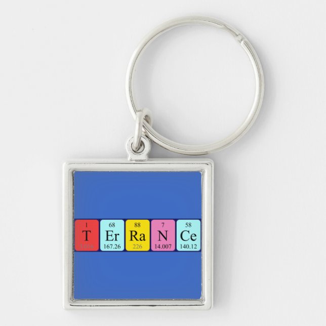 Terrance periodic table name keyring (Front)