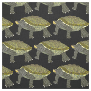 Terrapin (black) - Pima Cotton Fabric