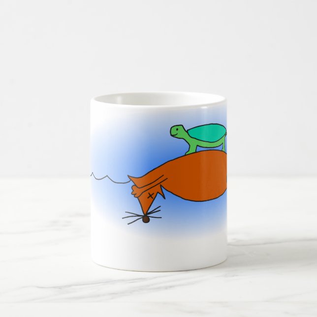 Terrapin floating on a fox mug (Center)