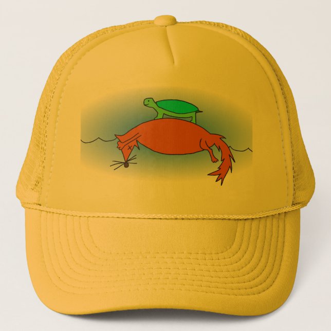 Terrapin on a fox trucker hat (Front)