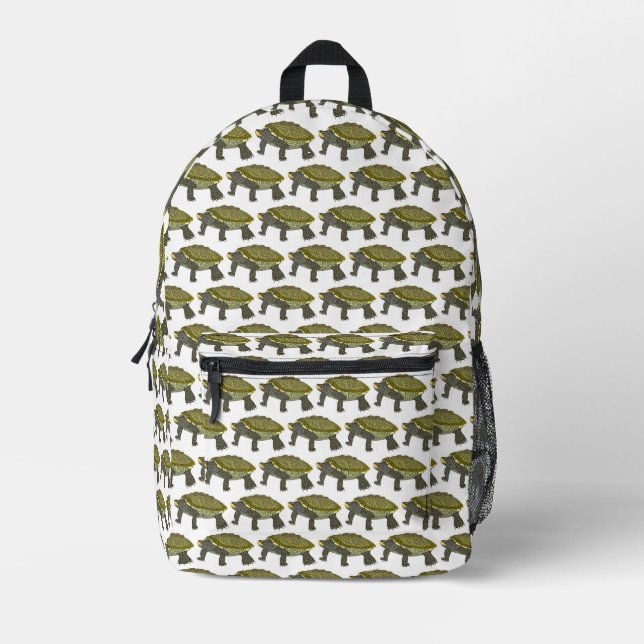 Terrapin (pattern white) - Backpack (Front)