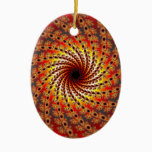 Terrapin Spin Fractal Art Ceramic Ornament