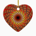Terrapin Spin Fractal Art Ceramic Ornament
