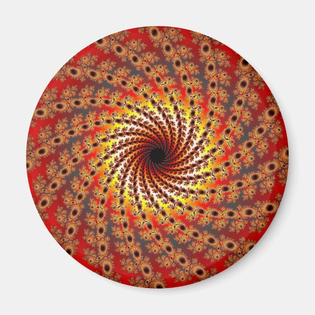 Terrapin Spin Fractal Art Magnet (Front)