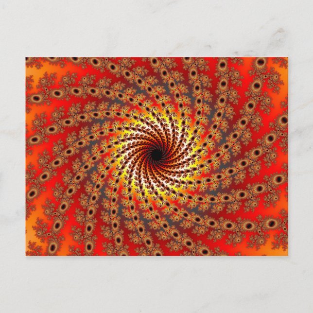 Terrapin Spin Fractal Art Postcard (Front)