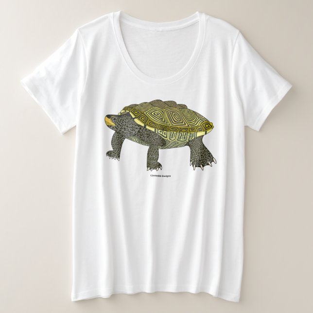 Terrapin (white) - Women's Plus Size T-Shirt (Design Front)
